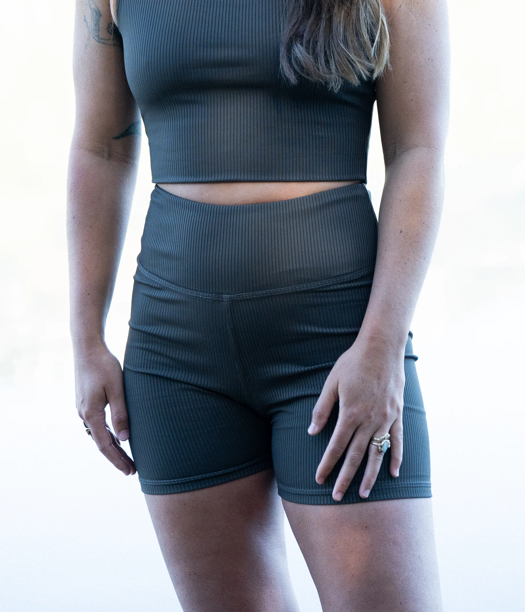Flume Ribbed Biker Short - Image 4